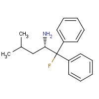 274674-22-5 (2S)-1-fluoro-4-methyl-1,1-diphenylpentan-2-amine chemical structure