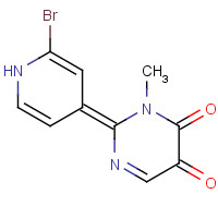 1333240-21-3 (2Z)-2-(2-bromo-1H-pyridin-4-ylidene)-3-methylpyrimidine-4,5-dione chemical structure