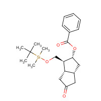 81266-62-8 [(1S,2R,3aR,6aS)-1-[[tert-butyl(dimethyl)silyl]oxymethyl]-5-oxo-2,3,3a,4,6,6a-hexahydro-1H-pentalen-2-yl] benzoate chemical structure