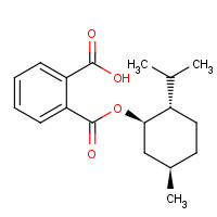 33744-74-0 2-[(1R,2S,5R)-5-methyl-2-propan-2-ylcyclohexyl]oxycarbonylbenzoic acid chemical structure