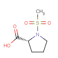 1046136-35-9 (2R)-1-methylsulfonylpyrrolidine-2-carboxylic acid chemical structure
