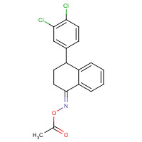 124345-15-9 [(E)-[4-(3,4-dichlorophenyl)-3,4-dihydro-2H-naphthalen-1-ylidene]amino] acetate chemical structure