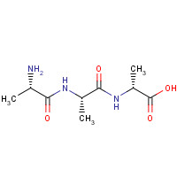 6745-19-3 (2R)-2-[[(2S)-2-[[(2S)-2-aminopropanoyl]amino]propanoyl]amino]propanoic acid chemical structure