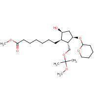 69810-10-2 methyl 7-[(1R,2S,3R,5S)-5-hydroxy-2-(2-methoxypropan-2-yloxymethyl)-3-(oxan-2-yloxy)cyclopentyl]heptanoate chemical structure