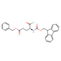 123622-36-6 benzyl (4S)-5-chloro-4-(9H-fluoren-9-ylmethoxycarbonylamino)-5-oxopentanoate chemical structure