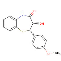 27068-88-8 (2S,3S)-3-hydroxy-2-(4-methoxyphenyl)-3,5-dihydro-2H-1,5-benzothiazepin-4-one chemical structure