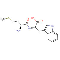 60535-02-6 (2S)-2-[[(2S)-2-amino-4-methylsulfanylbutanoyl]amino]-3-(1H-indol-3-yl)propanoic acid chemical structure