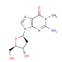 5132-79-6 2-amino-9-[(2R,4S,5R)-4-hydroxy-5-(hydroxymethyl)oxolan-2-yl]-1-methylpurin-6-one chemical structure