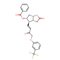 208111-98-2 [(3aR,4R,5R,6aS)-2-oxo-4-[(E)-3-oxo-4-[3-(trifluoromethyl)phenoxy]but-1-enyl]-3,3a,4,5,6,6a-hexahydrocyclopenta[b]furan-5-yl] benzoate chemical structure