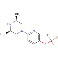 1057284-36-2 (3S,5R)-3,5-dimethyl-1-[5-(trifluoromethoxy)pyridin-2-yl]piperazine chemical structure
