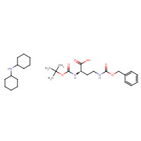 101854-42-6 N-cyclohexylcyclohexanamine;(2R)-2-[(2-methylpropan-2-yl)oxycarbonylamino]-4-(phenylmethoxycarbonylamino)butanoic acid chemical structure