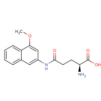 24723-50-0 (2S)-2-amino-5-[(4-methoxynaphthalen-2-yl)amino]-5-oxopentanoic acid chemical structure