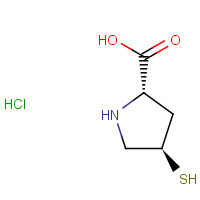 1067189-36-9 (2S,4R)-4-sulfanylpyrrolidine-2-carboxylic acid;hydrochloride chemical structure