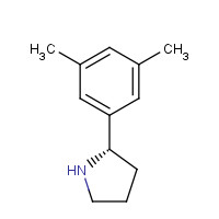 1213334-10-1 (2S)-2-(3,5-dimethylphenyl)pyrrolidine chemical structure