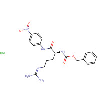 59188-53-3 benzyl N-[(2S)-5-(diaminomethylideneamino)-1-(4-nitroanilino)-1-oxopentan-2-yl]carbamate;hydrochloride chemical structure