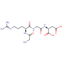 97461-81-9 (2S)-2-[[2-[[(2S)-2-[(2-aminoacetyl)amino]-5-(diaminomethylideneamino)pentanoyl]amino]acetyl]amino]butanedioic acid chemical structure