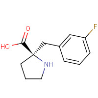 1049980-39-3 (2R)-2-[(3-fluorophenyl)methyl]pyrrolidine-2-carboxylic acid chemical structure