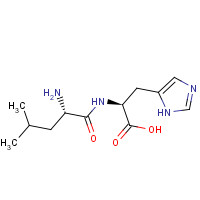 38062-72-5 (2S)-2-[[(2S)-2-amino-4-methylpentanoyl]amino]-3-(1H-imidazol-5-yl)propanoic acid chemical structure