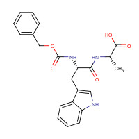 17388-71-5 (2S)-2-[[(2S)-3-(1H-indol-3-yl)-2-(phenylmethoxycarbonylamino)propanoyl]amino]propanoic acid chemical structure