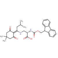 607366-20-1 (2S)-3-[[1-(4,4-dimethyl-2,6-dioxocyclohexylidene)-3-methylbutyl]amino]-2-(9H-fluoren-9-ylmethoxycarbonylamino)propanoic acid chemical structure