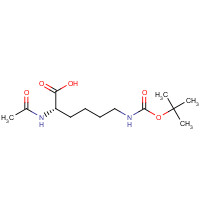 23500-04-1 (2S)-2-acetamido-6-[(2-methylpropan-2-yl)oxycarbonylamino]hexanoic acid chemical structure