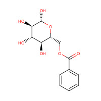 90-75-5 [(2R,3S,4S,5R,6R)-3,4,5,6-tetrahydroxyoxan-2-yl]methyl benzoate chemical structure
