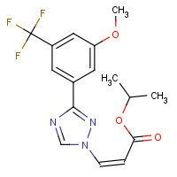 1333151-73-7 propan-2-yl (Z)-3-[3-[3-methoxy-5-(trifluoromethyl)phenyl]-1,2,4-triazol-1-yl]prop-2-enoate chemical structure