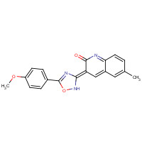 714228-44-1 (3E)-3-[5-(4-methoxyphenyl)-1,2,4-oxadiazol-3-ylidene]-6-methylquinolin-2-one chemical structure
