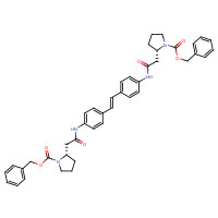 916442-98-3 benzyl (2S)-2-[2-oxo-2-[4-[(E)-2-[4-[[2-[(2S)-1-phenylmethoxycarbonylpyrrolidin-2-yl]acetyl]amino]phenyl]ethenyl]anilino]ethyl]pyrrolidine-1-carboxylate chemical structure