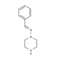 30651-62-8 (E)-1-phenyl-N-piperazin-1-ylmethanimine chemical structure