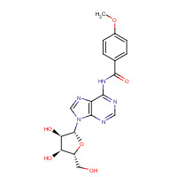 56883-05-7 N-[9-[(2R,3R,4S,5R)-3,4-dihydroxy-5-(hydroxymethyl)oxolan-2-yl]purin-6-yl]-4-methoxybenzamide chemical structure