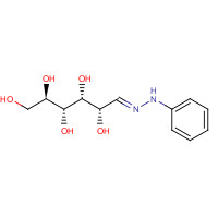 3713-25-5 (2R,3R,4R,5S,6E)-6-(phenylhydrazinylidene)hexane-1,2,3,4,5-pentol chemical structure