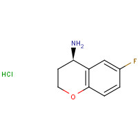 911826-09-0 (4R)-6-fluoro-3,4-dihydro-2H-chromen-4-amine;hydrochloride chemical structure
