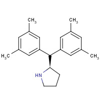 948595-04-8 (2R)-2-[bis(3,5-dimethylphenyl)methyl]pyrrolidine chemical structure