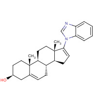 851983-85-2 (3S,8R,9S,10R,13S,14S)-17-(benzimidazol-1-yl)-10,13-dimethyl-2,3,4,7,8,9,11,12,14,15-decahydro-1H-cyclopenta[a]phenanthren-3-ol chemical structure