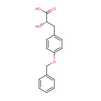 162919-37-1 (2S)-2-hydroxy-3-(4-phenylmethoxyphenyl)propanoic acid chemical structure