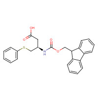 1244724-97-7 (3R)-3-(9H-fluoren-9-ylmethoxycarbonylamino)-4-phenylsulfanylbutanoic acid chemical structure