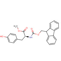 82911-79-3 methyl (2S)-2-(9H-fluoren-9-ylmethoxycarbonylamino)-3-(4-hydroxyphenyl)propanoate chemical structure