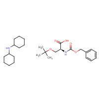 16966-08-8 N-cyclohexylcyclohexanamine;(2S)-3-[(2-methylpropan-2-yl)oxy]-2-(phenylmethoxycarbonylamino)propanoic acid chemical structure