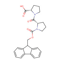 129223-22-9 (2S)-1-[(2S)-1-(9H-fluoren-9-ylmethoxycarbonyl)pyrrolidine-2-carbonyl]pyrrolidine-2-carboxylic acid chemical structure