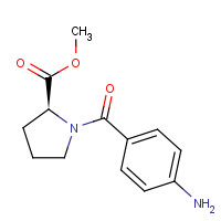 218631-88-0 methyl (2S)-1-(4-aminobenzoyl)pyrrolidine-2-carboxylate chemical structure