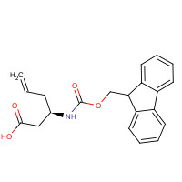 269726-95-6 (3R)-3-(9H-fluoren-9-ylmethoxycarbonylamino)hex-5-enoic acid chemical structure