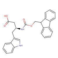 353245-98-4 (3S)-3-(9H-fluoren-9-ylmethoxycarbonylamino)-4-(1H-indol-3-yl)butanoic acid chemical structure