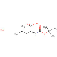 200937-17-3 (2R)-4-methyl-2-[(2-methylpropan-2-yl)oxycarbonylamino]pentanoic acid;hydrate chemical structure