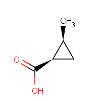 29667-48-9 (1R,2S)-2-methylcyclopropane-1-carboxylic acid chemical structure