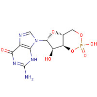 7665-99-8 9-[(4aR,6R,7R,7aS)-2,7-dihydroxy-2-oxo-4a,6,7,7a-tetrahydro-4H-furo[3,2-d][1,3,2]dioxaphosphinin-6-yl]-2-amino-3H-purin-6-one chemical structure