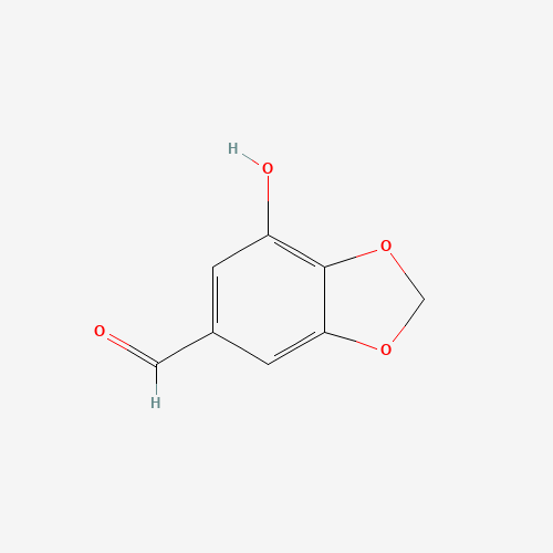 81805-98-3 7-Hydroxy-1,3-benzodioxole-5-carboxaldehyde chemical structure