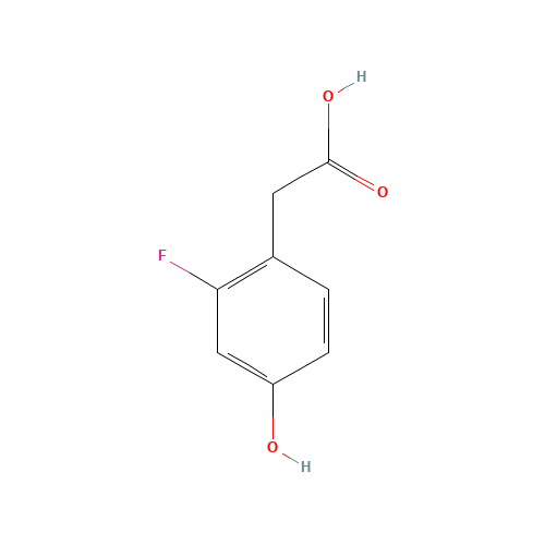 68886-07-7 2-Fluoro-4-hydroxyphenylacetic acid chemical structure