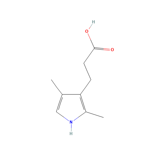 54474-50-9 2,4-Dimethyl-3-pyrrolepropionic acid chemical structure