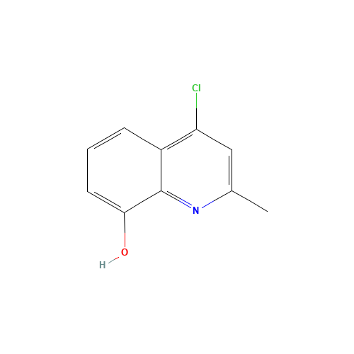 28507-46-2 4-Chloro-8-hydroxy-2-methylquinoline chemical structure